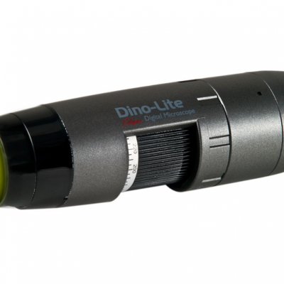 The Dino-Lite AM4115T-GRFBY digital fluorescent microscope